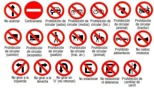 señal prohibición usa